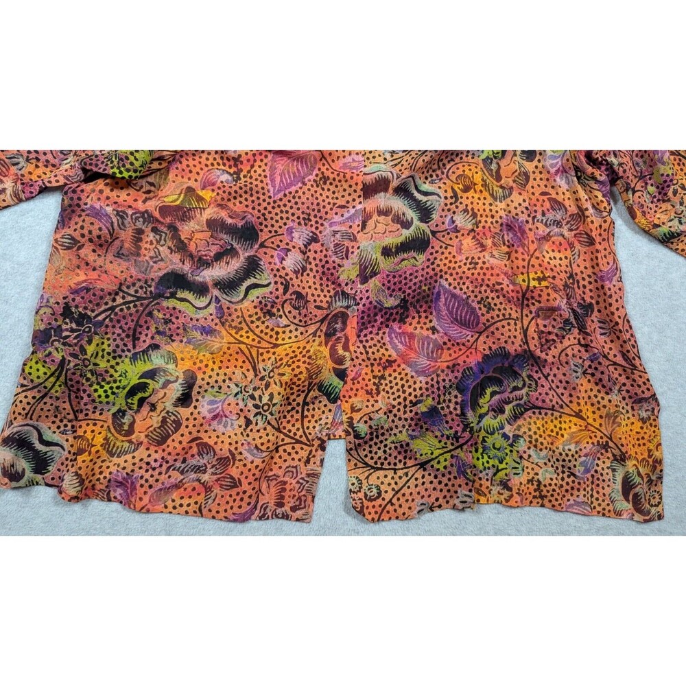 Peruvian Connection Multicolor Button Down Shirt … - image 8